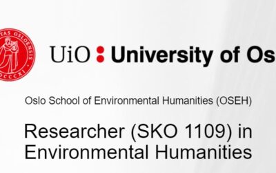 Research Position: University of Oslo, Researcher (SKO 1109) in Environmental Humanities