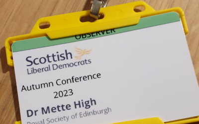 Dr Mette High Represents Royal Society of Edinburgh at Party Conference