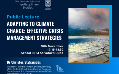 Public Lecture on Adapting to Climate Change at St Andrews